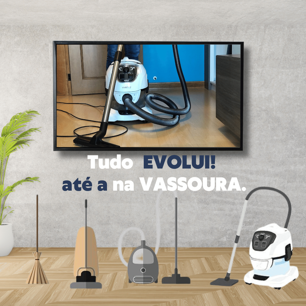 Se até a vassoura evoluiu!  seu lar precisa de um Smartcleaner Vivenso.