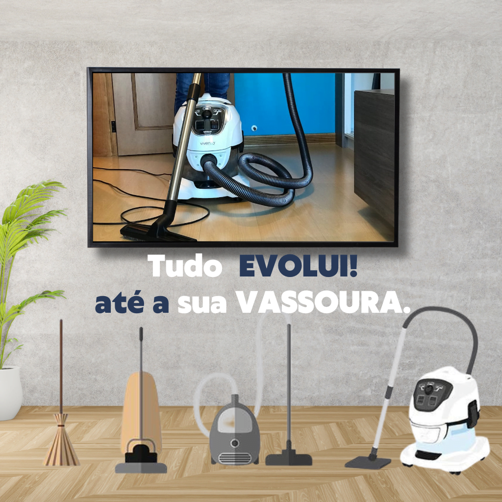 Se até a vassoura evoluiu!  seu lar precisa de um Smartcleaner Vivenso.